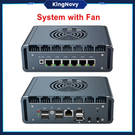 6*2.5G LAN Intel 12th I226-V พัดลม1265U I7คอมพิวเตอร์ขนาดเล็ก1245U I5 2 * DDR5 NVMe Proxmox PfSense 