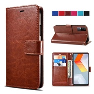 Ví lật trường hợp đối với Vivo iqoo 11 10 Neo 7 SE Lite 9 8 5 6 Pro Z7 Z8 U5 túi hai mặt từ bìa lưng