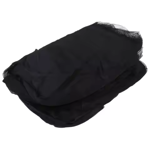 Y42A-2X 4-Corner Bed Netting Canopy Mosquito Net For Queen/King Sized Bed 190X210x240cm (Black)