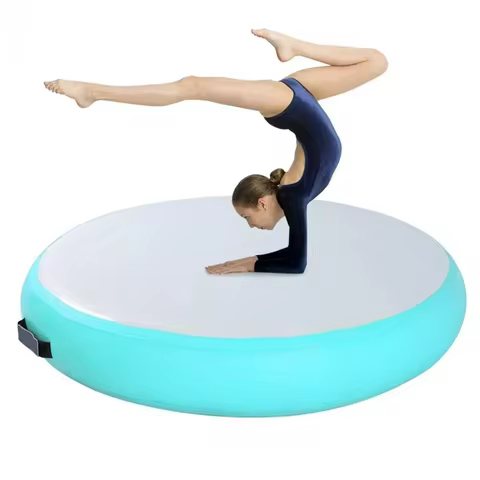 Airspot Round Air Floor Air Track for Gym Training Inflatable Gymnastics Tumbling Track Mats