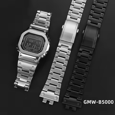Watch Band for casio g-shock GMW-B5000 GM-B2100 GMB2100 GMC-B2100 MRG-B2100D watch band Solid 316L S