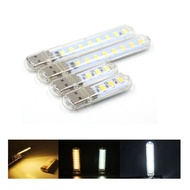 LED Night Light Portable USB Light 3 LED 8 LED 5V Desk lamp Warm