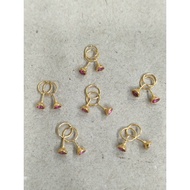 MATA MERAH 1/ 4 gram light gold bean sprout model baby earrings