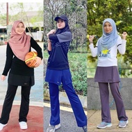 Women Sports Skirtpants Muslimah/ Seluar Sukan Muslimah/Sportswear/Netball Skirtpants/ Skirt Pants