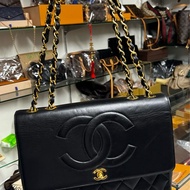 Chanel 貝嫂包 雙LOGO 非常新75888