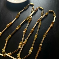 [Rough Stone] Yellow Opal Necklace Magnetic