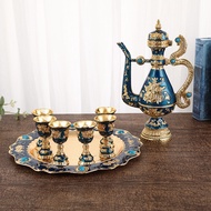 2024 Gem Wine Set Wine Cabinet Decoration Set Household European Style High Plate Wine Set Luxury Me