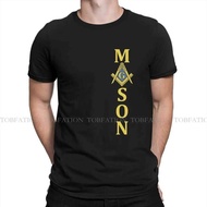 Freemason Mason Square Compass Classic Masonic Tshirt Homme Men Clothes 4XL 5XL 6XL 100% Cotton
