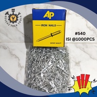 (1000PCS) AP 540 RIVET NAILS 4X11MM AP BLIND RIVET/S AP 540 RIVET SHOOTING NAILS CONTENTS 1000PCS