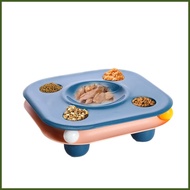 Slow Feeder Dog Bowls Food Eating Interactive Puzzle Bowl with Rolling Ball Cat Digger Slow Feeder Wet &amp; Dry Pet naiesg