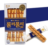Korea Haitai Roly Poly Chocolate Roll Biscuit 62g Choco Roll 韩国海太 巧克力卷芯饼干
