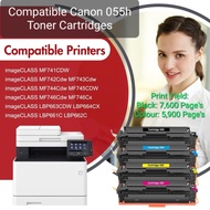 Compatible Canon 055H 055h 055  Black Cyan Yellow Magenta ImageCLASS, MF746Cx, LBP664Cx