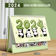 2024Year Panda Desk Calendar Cute Desktop Calendar Reminder Card Decoration Can Be Customized2023New Calendar Calendar C