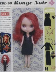 極罕絕版Blythe EBL-05 Rouge Noir 公仔