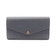 [二手] 路易威登LOUIS VUITTON雙折長皮夾 Portefeuille Sarah Monogram Empreinte Marine Rouge M62125 Marine/Rouge 皮