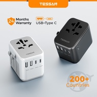 TESSAN Universal Travel Adapter with USB+Type C, Fast Charging Charger Conversion Plug