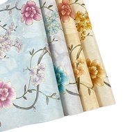 Use Live Streaming Room Pastoral Bedroom Wallpaper Background Wall 3D TV Room Vine Flower3D Warm Ame