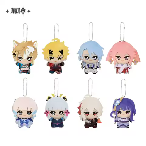 Sunsyea Genshin Impact Official Merch miHoYo Original XXGNM Series Plush Keychain Ayaka Ayato Kazuha