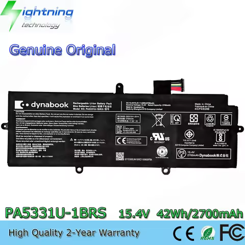 Genuine PA5331U-1BRS 15.4V 42Wh Original Battery For Toshiba Dynabook Portege R30-E X30L-G Terca A30