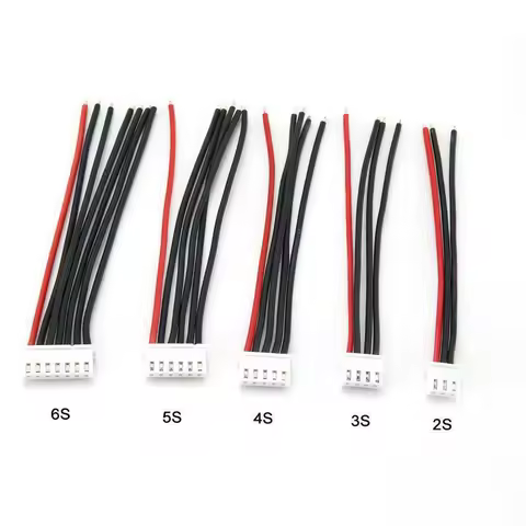 10pcs/lot 1S 2S 3S 4S 5S 6S 7S 8S Lipo Battery Balance Charger Cable IMAX B6 Connector Plug Wire 10 