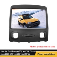 2 Din Car Radio DVD Frame Stereo Panel Mounted Dash Installation Fascia For Ford Escape 2008 2009 2010 Interface CD Trim