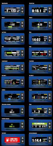 SIMPUSH RACELOGIC Dashboard SimHub Screen Sim Racing Dash Display SIMAGIC FANATEC THRUSTMASTER SIMUC