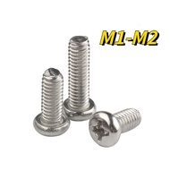 [XNY] Sus304 Phillips Round Head Screw Small Screw Mini Screw M1/M1.2/M1.4/M1.6/M2 Screw