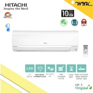 Hitachi 1.0HP / 1.5HP / 2.0HP Inver Aircond RAS-XH10CKM / RAS-XH13CKM / RAS-XH18CKM Wall Air Conditi