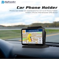 DIGIFOUNDER Phone Car Holder On Dashboard For 5.0" to 9.5" Phone Tablet Holders Bracket GPS Stand H4