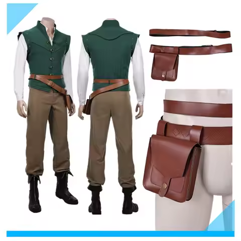 Flynn Prince Rider Cosplay Costume Cartoon Fantasy Adult Men Uniform Vest Shirt Outfits Halloween Ca