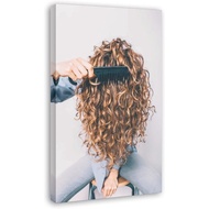 Hair Salon Wall Decor Poster Hairdressing Posters Curl Type Chart Canvas Poster Wall Art Decor Print