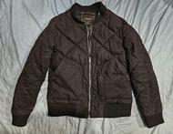 美國購入 zara 衍縫 菱格紋 內有暗袋 內迷彩 鋪棉 厚磅 保暖 防風 外套 棒球外套 夾克 飛行外套s號