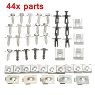 44x Parts Engine Under Cover Splash Guard Undertray Screw Trim Clips For  E46