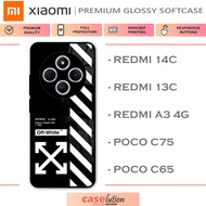 Glossy Softcase For XIAOMI Redmi 14C | 13C | A3 4G || poco C75 | C65 [Off White]