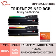 G.SKILL DDR5 TRIDENT Z5 NEO RGB AMD EXPO 6000MT/s Dual Channel | 2x16GB | 1.35V | 36-36-36-96 | F5-6000J3636F16GX2-TZ5NR [MM 4068]
