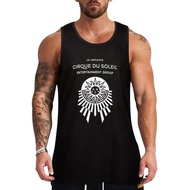 Men's Cotton Tank Top Cirque DU SOLEIL Pattern Sun Symbol European Vintage Style Daily Fashion S-3XL