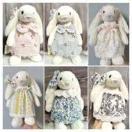 No doll-jellycat 18cm/31cm bunny Rabbit doll Strap Skirt Hair Accessories Shy Bonnie Rabbit Baby Clo