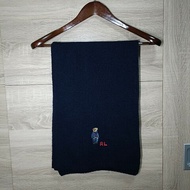 Polo Ralph Lauren Polo Bear 小熊 深藍 羊毛 圍巾