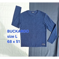 BUCKAROO Crewneck Knitwear CN Blue Knit Jeans Blue Denim Sweater