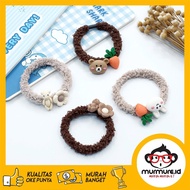 Murmure.id | Soft CURLY HAIR TIE RUBBER STRAP WOMEN'S CEPOL HAIR RASFUR ALA KOREA HA247
