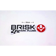 BRISK Spark Plugs Decal ( Car & Bike ) Sticker - Official Brisk Decal