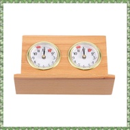 (HPKF) Retro Analog Chess Clock Timer - Wind-Up Mechanical Chess Clock, No Battery Needed Wooden