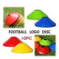 10pcs Soccer Discs Bucket Marker Training Sign Flat Cones Marker Discs