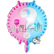 6pcs Gender Reveal Foil Balloon (18" inches) - Ivypartyneeds