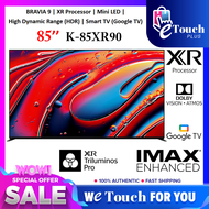 Sony BRAVIA 9 85" Inch XR90 TV Sony’s TV Mini LED XR Processor 4K Ultra HD 120Hz Smart TV (G00GLE TV