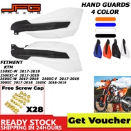 JFG Racing รถจักรยานยนต์สีขาวใหม่2019 Handguard Hand Handlebar Handlebar แผ่นกันบาร์สำหรับ KTM XC XC