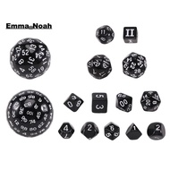15Pieces Complete Polyhedral DND Dice Set D3-D100 Spherical  Dice Set,100 Sides Dice Set for Role Pl