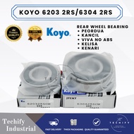 KANCIL REAR WHEEL 6203 2RS, 6304 2RS PERODUA KENARI, KELISA,VIVA (NO ABS) RW BEARING (KOYO JAPAN)