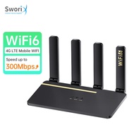 Sworix Globle Wifi Router with Sim Slot WiFi 4LAN Ports Original Modem Openline To All Network Wirel