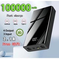 Original Power Bank 150000mAh powerbank fast charging Large Capacity Mirror Digital Display Powerban